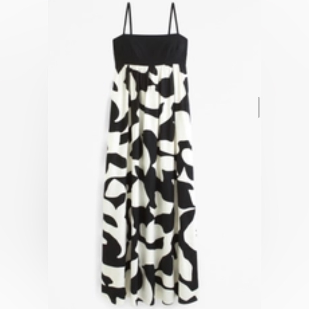 Abercrombie & Fitch Tie-Back babydoll maxi dress